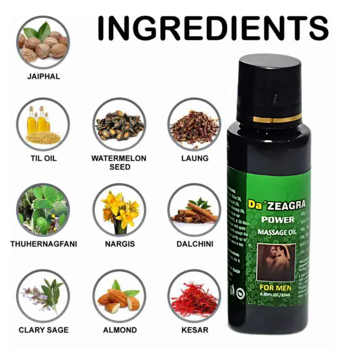Da' ZEAGRA Power Massage Oil